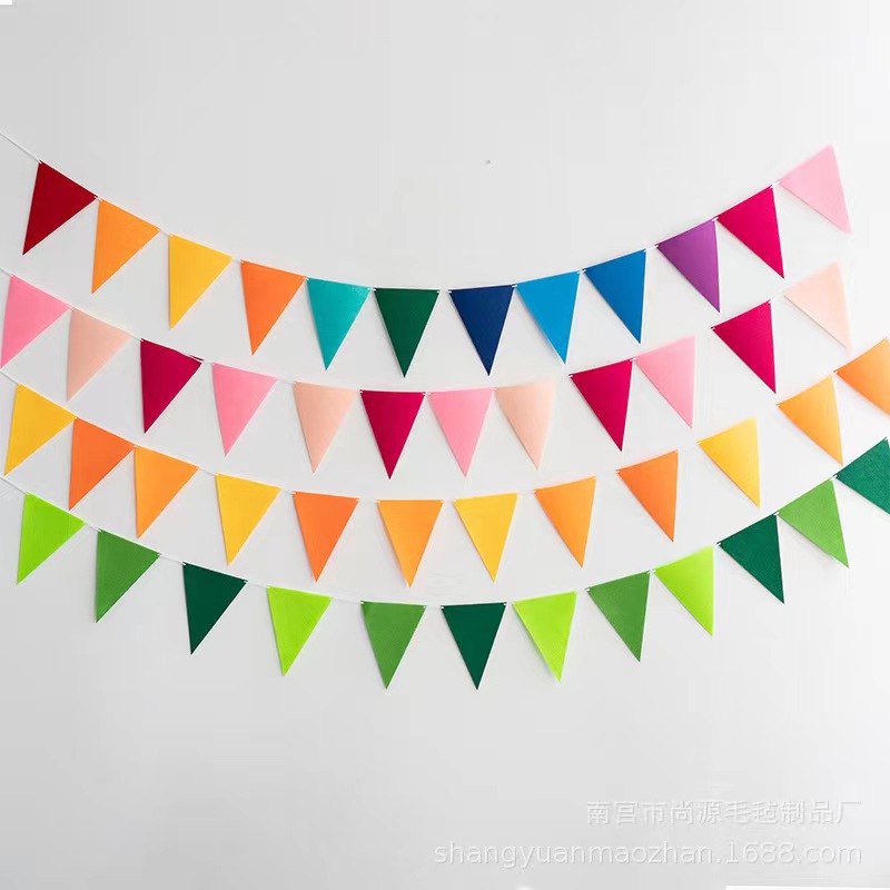 Outdoor Custom Pennants Full Color Imprinting PVC Bunting Flags